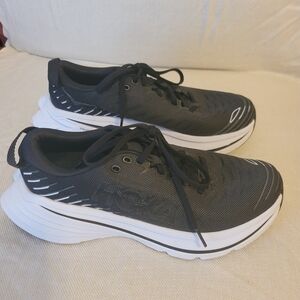 Hoka One Bondi X Black Running Shoes Men’s Sz 8.5B Black Athletic Road Trainers